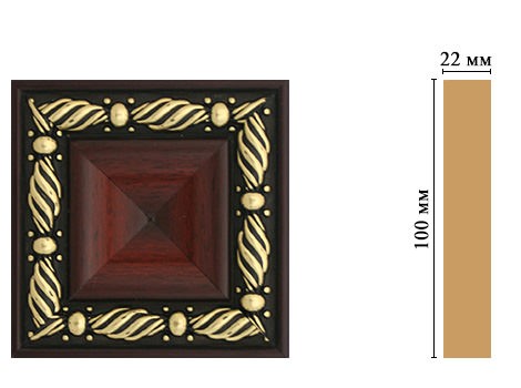 Вставка цветная DECOMASTER D207-52 (100*100*22мм)