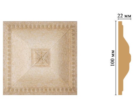 Вставка цветная DECOMASTER D209-18D (100*100*22мм)