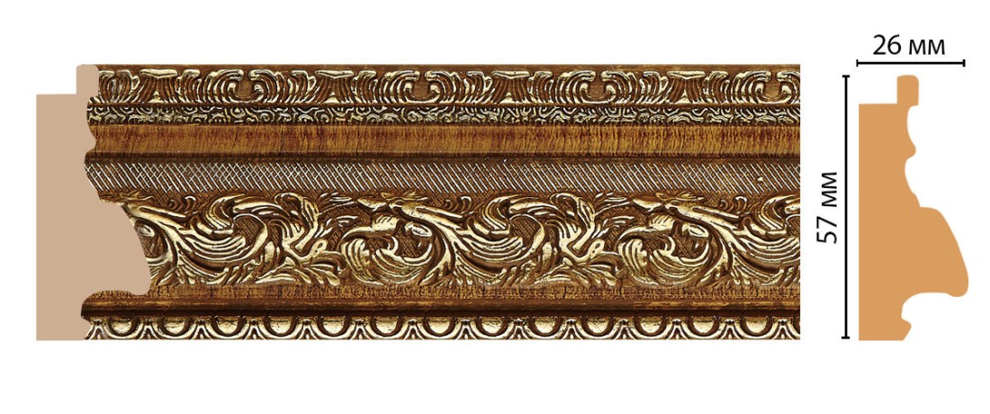 Багет DECOMASTER 556-4 (57*26*2900мм)