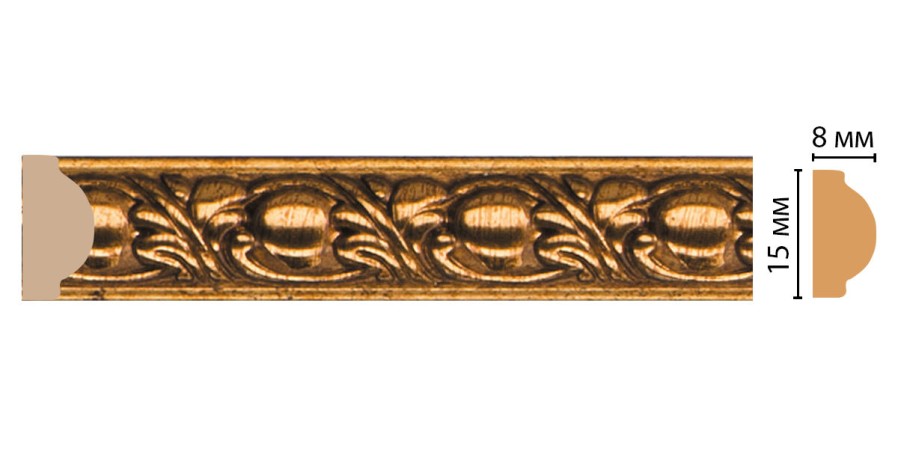 Молдинг DECOMASTER 130C-58 ДМ (15*8*2400 мм)